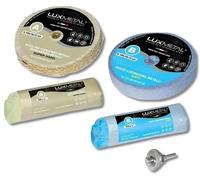 Lux Metal - Kit 2 Disques de Polissage de 100 mm et 2 Pâtes Abrasives de 250 gr - Parfaits pour polir des métaux tels que l'aluminium, le fer, l'acier inoxydable, le laiton, le cuivre, l'or, le marbre