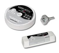 Lux Metal Kit de 1 pâte abrasive polie 250 g et 1 disque de polissage en coton 100 mm (S-Fine) pour polir les métaux en acier inoxydable aluminium fer poli chrome plexiglas marbre laiton cuivre