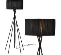 lux.pro lampadaire - Black Mikado - (1 x socle E27)(155 cm x Ø 48 cm) lampe sur pied lampe de plancher lampe lampe de salon noir