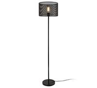 lux.pro Lampadaire Lampe sur Pied Métal Douille 1 x E27 Luminaire Intérieur 153 cm Noir