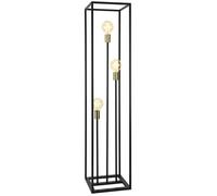 [lux.pro] Lampadaire Lampe sur Pied Métal E27 Noir 140 x 30 x 30 cm