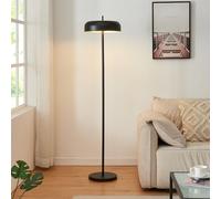 lux.pro Lampadaire Style Intemporel Lampe sur Pied Élégante LED Luminaire Design pour Salon Chambre Bureau Lampe de Lecture Décorative 2 Ampoules E27 Métal Hauteur 159 cm Noir
