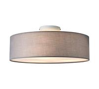 lux.pro Plafonnier Design Lampe de Plafond Stylée Moderne 3 Douille E27 Plasitque Textile Organza Diamètre de 45 cm Gris Blanc