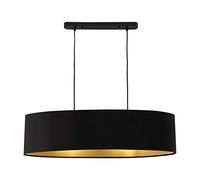 lux.pro Suspension Décorative Luminaire Applique Métal et Textile avec 2 Douilles E27 78 x 23 x 20,5 cm