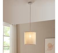 lux.pro Suspension Luminaire Moderne Stylé Plafonnier Éclairage Suspendu E27 60W Assemblage Simple Stable Élégant Salon Chambre Bureau Métal Hauteur Totale 163 cm Blanc