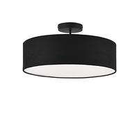 lux.pro Suspension Luminaire Suspendue Plafonnier Lampe de Plafond 3 x E27 Plastique Organza Diamètre 45 cm Noir Blanc