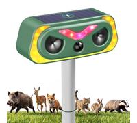 LUXCEO Répulsif Chat Ultrason,USB Solair Répulsif Chat Exterieur,IP66 Imperméable avec Détecteur et Flash,Convient pour Anti Chiens,Chats,Ratons,Souris,Renards Oiseaux dans Le Jardin