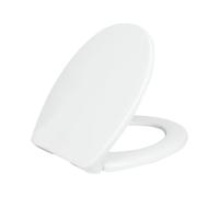LUXE Bidet Luxe TS1008R Siège de Toilette Rond Confortable avec Fermeture Lente, charnières à dégagement Rapide et Pare-Chocs antidérapants (Blanc), Round