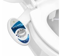 LUXE Bidet NEO 110 - Fresh Water Non-Electric Bidet Attachment for Toilet Seat, Adjustable Water Pressure, Rear Wash (Blue)