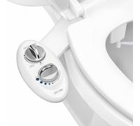 Luxe Bidet Neo 120 - Self Buse de nettoyage - Eau Douce non électrique mécanique Bidet WC Attachment (Blanc et blanc)
