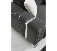 Luxe Canapé Design Trois Places Canapé Moderne Gris Canapé Meubles Rembourrage Loft Nouveau