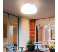Globo Lighting Vranos plafonnier extérieur 1x60 W argenté-verre opalisé 32111
