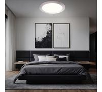 LED 12 W plafond panneau encastrable chambre à coucher couloir spot argent lampe Globo 12356