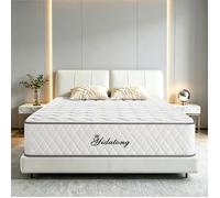 Luxe Matelas 140x190 cm - Ép 25cm - Sommeil Réparateur - 10 Zones de Confort - Fermeté Moyenne - Hypoallergénique - Anti-acariens