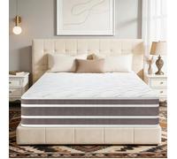 Luxe Matelas 140x190 cm - Ép 26 cm - Multicouches Extra Confort 10 Zones - indépendance du couchage - fermeté Moyenne et durabilité