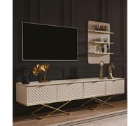 Luxe Salon Set Support TV et armoire murale Stylé Meubles en bois nouveau