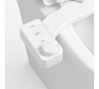LUXEART NEXORA - Bidet Toilette WC avec Pulvérisateur Hygiénique - Double Buse Rétractable, Design Amovible - Sans Électricité - Pression d’Eau Réglable - Installation Facile - Pour Toilette Japonaise