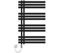 LuxeBath Radiateur de Bain Iron EM 600x1000 mm Noir Mat Design Panneau Plat Raccordement Schwarz