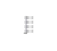 LuxeBath Radiateur de Salle de Bain Iron EM 500x1000 mm Chrome Raccord Central au Bas avec