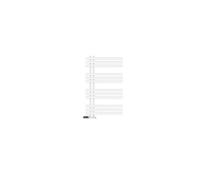 LuxeBath Radiateur de Salle de Bain Iron EM 600x1000 mm Blanc Raccord Central au Bas avec