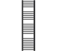 LuxeBath Radiateur Électrique Sahara 300x1400mm, Anthracite, Raccord Latéral Droit et Résistance 1200W, Thermostat Affichage Digital, Radiateur Sèche-Serviettes à Cartouche Chauffante de Salle de Bain