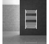LuxeBath Radiateur Salle de Bain Sahara 600x1200 mm Blanc, Design Droit avec Raccordement Latéral, Entraxe des Moyeux 500 mm, Sèche-Serviettes de Rénovation Échange Appareil de Chauffage en Acier
