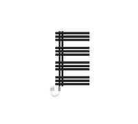 LuxeBath Radiateur sèche-serviettes pour salle de bain design Iron EM en acier noir mat 600x1000 mm + résistance 600W