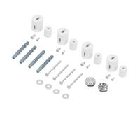 LuxeBath Support pour radiateur de bain design Blanc pour modèles droits