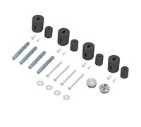 LuxeBath Support pour Radiateur Design de Salle de Bain, Anthracite, Matériel de Montage: Supports Muraux, Vis et Chevilles, Vis de Support, Rondelles, Vanne de Purge 1/2 Pouce, Obturateur 1/2 Pouce