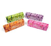 Luxflair Dhoop Sticks Lot de 4 bâtons d'encens indiens différents parfums - 4 x 14 bâtons d'encens indiens avec support - La variante traditionnelle des bâtons d'encens sans bois