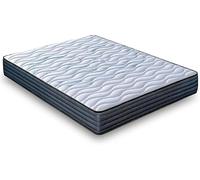 LUXIABED Matelas 140 x 200 cm, modèle Fantasy. Viscoélastique double : faces différenciées. Confort + fermeté moyenne MemorySens. Hygiénique et respirant. Individuel, couleur grise, hauteur 22 cm