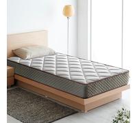 LUXIABED Matelas 90X190 cm Mousse à Mémoire Double Face Hiver/Été Ferme Moyenne Memorysens. Adaptable, Hygiénique et Respirante. Simple Couleur Gris. Modèle Elixir Épaisseur 14 cm
