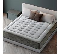 LUXIABED Matelas Ressorts Ensachés Visco 150X200 Noyau à Ressort Ensaché, Adaptable, Hygiénique et Respirant Ergonatur Anti-Acariens, Couleur Gris, Modèle Quality Épaisseur 32 cm