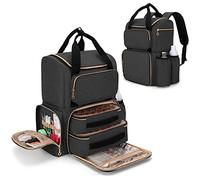 Luxja Sac à Dos pour Vernis à Ongle pour 70 Bouteilles et Lampe à Ongles