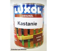 luxol d'origine Lasure de protection pour le bois intérieur et extérieur 0,75 L Couleur Châtaigne