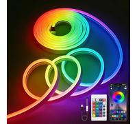 LUXONIC Neon Ruban LED 3M, RGB Étanche Bande LED avec APP/Télécommande, Synchronisation Musicale musique, USB 5V Flexible Bandeau Lumineuse Led pour Intérieur Déco Maison Chambre, Cuisine, Fête, Salon