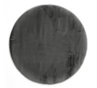 -Luxor- Living Coste Tapis Douillet à Poils Longs Imitation Fourrure Aspect Peau de Mouton 120 cm Rond Anthracite