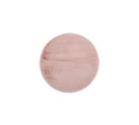 -Luxor- Living Lot de 4 Coussins de Chaise Coste - en Fourrure synthétique - pour décoration de Salon ou de Chaise - Coussins d'assise Confortables - 40 x 40 cm - Rond - Vieux Rose