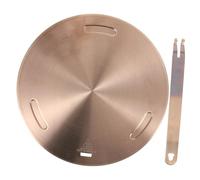 Luxshiny 1 Set Plaque D'adaptation en Acier Inoxydable Plaque de Diffusion Chaleur à Induction Cuisinière Électrique