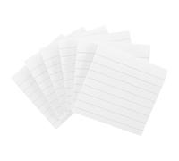 Luxshiny 10 Pièces Blocs-notes à Rayures Autocollants pour Agenda Carrés en Papier Blanc, 10 Blocs, pour Bureau et Tableau Noir, pour Étudiants et Personnel de Bureau