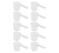 Luxshiny 10 Pièces Mesurette Plastique 100ml Cuillère Doseuse à Poudre Facile à Nettoyer Multi-usage pour Salon et Spa