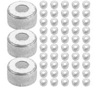 Luxshiny 100 Pièces Accessoire Anti-fissure Acier Inoxydable avec Manche Bois de Lame Fixation Robuste pour Couteau de Cuisine Polyvalent