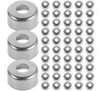 Luxshiny 100 Pièces Accessoire Outil Pratique Acier Inoxydable de Lame Manche Bois Fixation Solide Anti-fissure pour Couteau de Cuisine pour Couper Légumes