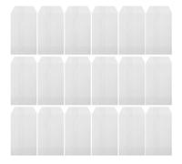 Luxshiny 100 Sachets Plats en Papier Cristal Alimentaires Semi-Transparents 8X13 CM pour Bonbons et Emballage Biscuits Faits Maison