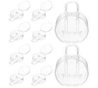 Luxshiny 12 Pcs Boîtes de Bonbons de Mariage de Petite Valise Ronde en Ps, Décoratives et Polyvalentes, pour Mariage et Shower Nuptial