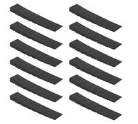 Luxshiny 12 Pièces Patin de Nivellement Support Stable et Résistant aux Intempéries en Plastique PP Noir pour Socle de Fontaine pour Fontaines en Espaces Publics et Cours