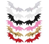Luxshiny 120 Pièces Épingle à Cheveux Ailes de Diable en Pu Légère pour Décoration Capillaire Halloween, Design Compact et Créatif, pour Fêtes en Intérieur et Extérieur