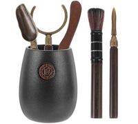 Luxshiny 1ensemble Set Accessoires pour Cérémonie du Thé Gongfu Céramique Ensemble Six Gentlemen Outils Essentiels pour Préparation Raffinée du Thé Chinois
