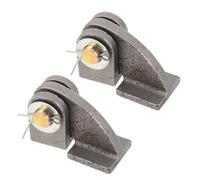 Luxshiny 2 charnières en acier pour porte de benne - Support de charnière à souder - Fixation côté benne - Remplacement de la bague de pivot de hayon