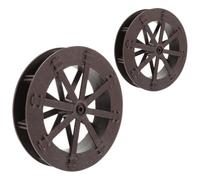 Luxshiny 2 Pièces Micro Roue à Eau Feng Shui en Plastique pour Aquarium et Fontaine de Bureau, Roue Multifonctionnelle Économe en Énergie pour Décoration de Maison